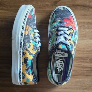 Vans x Crayola Authentic Skate Shoes "Van Doren inspired" Womens Size 5